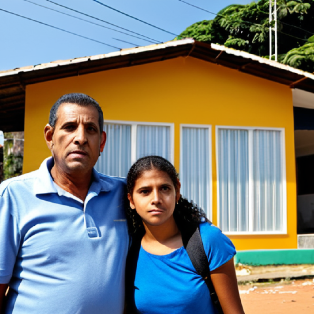 주택시장 하락 원인 - Impact of Inflation on Home Ownership**
A fully clothed, professional-looking Brazilian family, loo...
