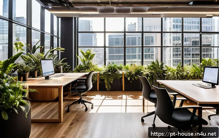 상업용 부동산 투자 - Modern coworking office space in a vibrant urban center of S&atilde;o Paulo, Brazil, showcasing flexible op...
