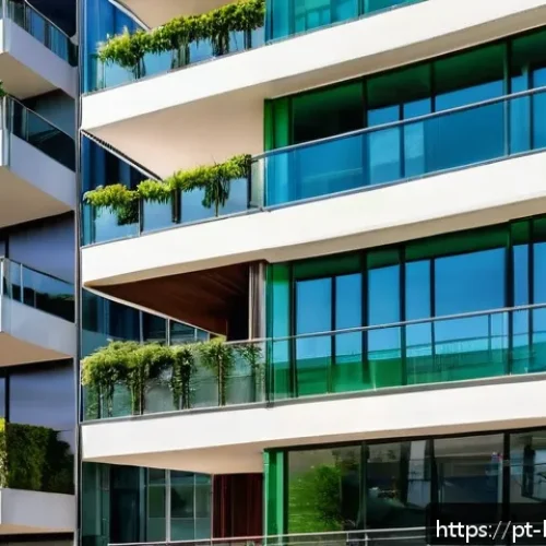 Home 30 다세대 주택 투자 팁 - A modern multifamily residential building in a bustling Brazilian metropolitan area, showcasing a sl...